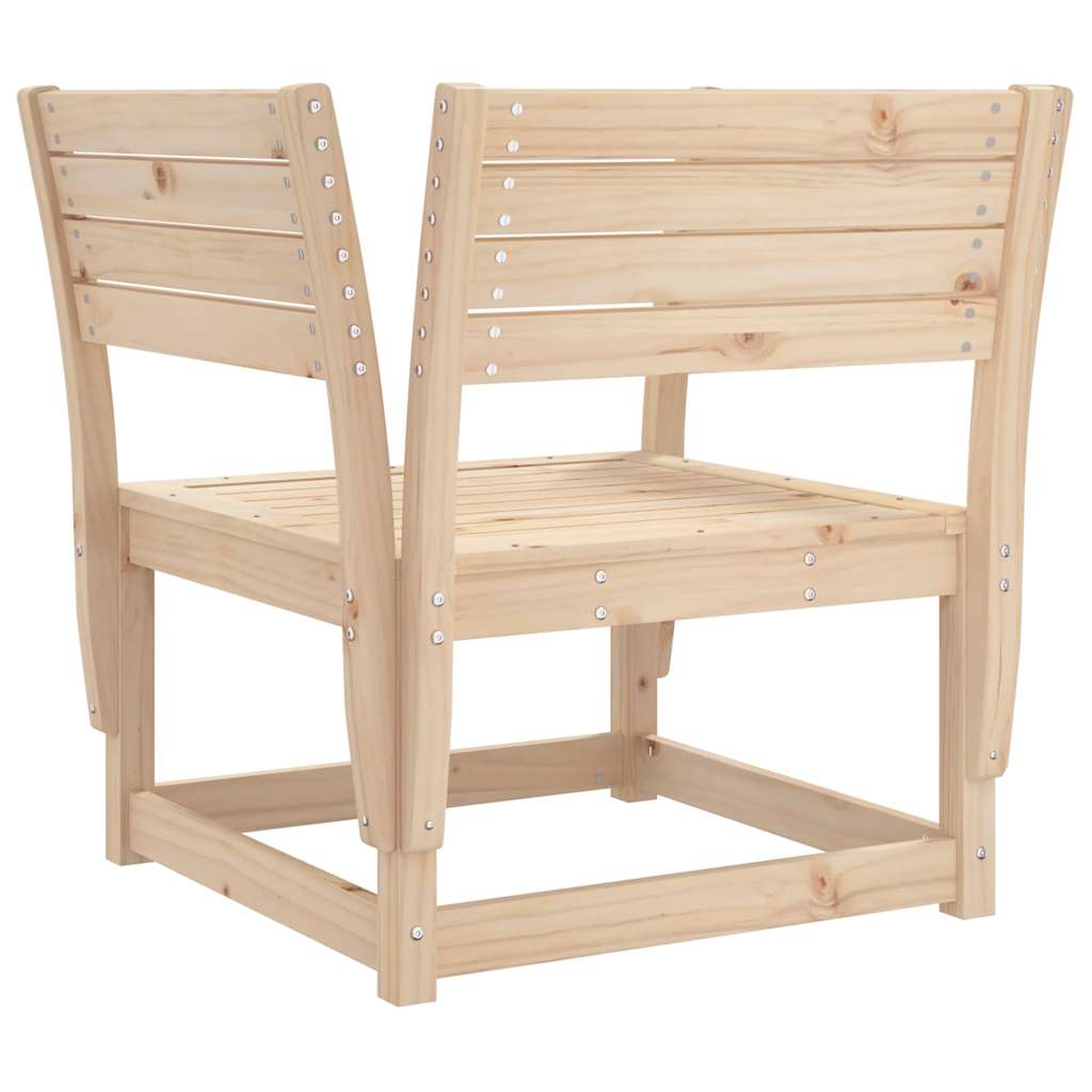 vidaXL Garden Chair | Natural Pine | Solid Pine Wood | Medium | Modular