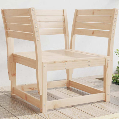 vidaXL Garden Chair | Natural Pine | Solid Pine Wood | Medium | Modular