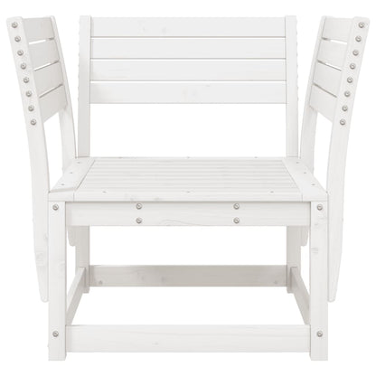 vidaXL Garden Chair | White | Solid pine wood | Standard | Durable