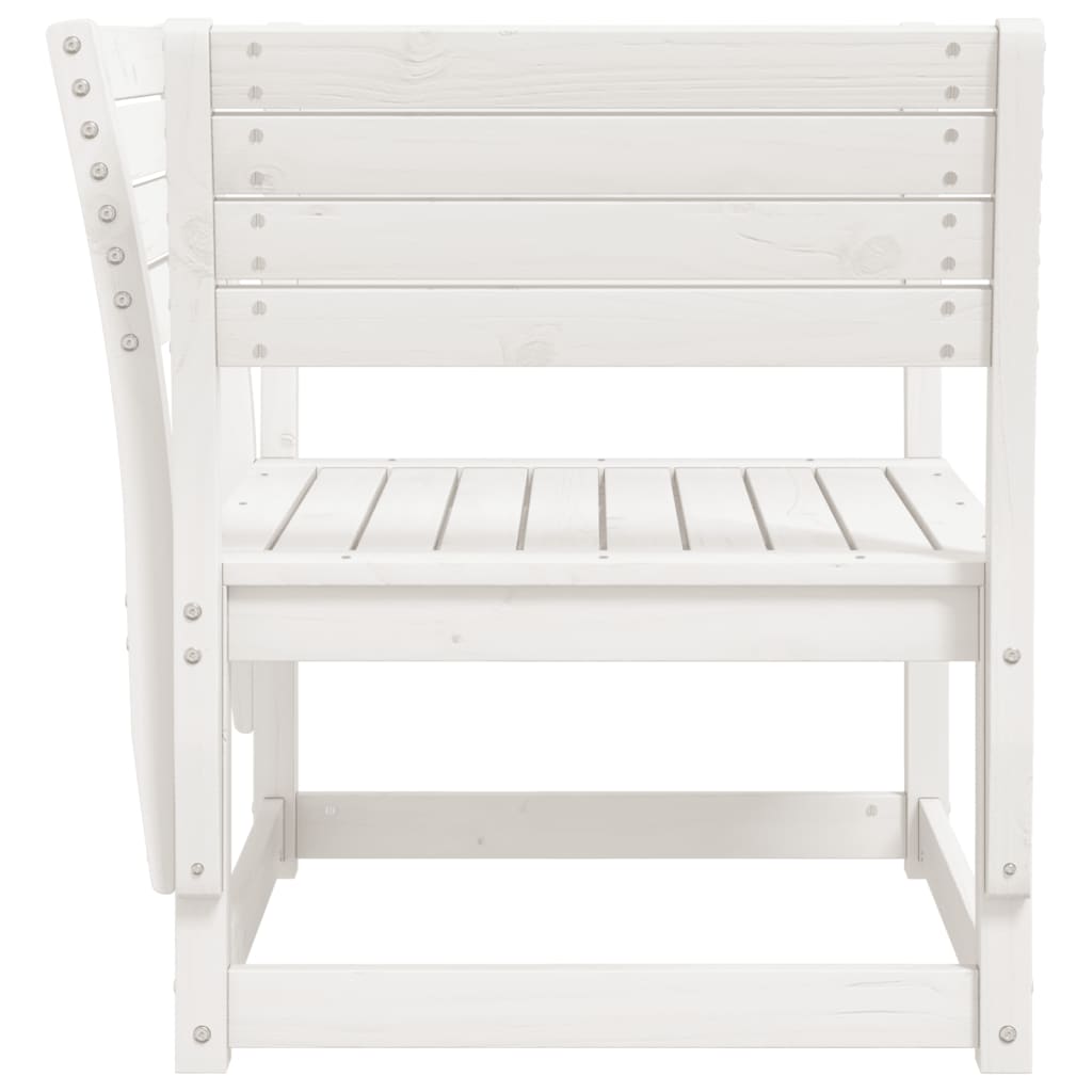 vidaXL Garden Chair | White | Solid pine wood | Standard | Durable
