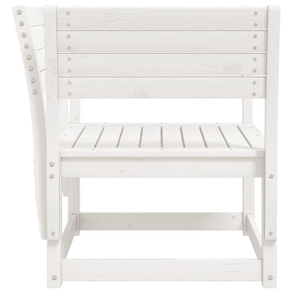 vidaXL Garden Chair | White | Solid pine wood | Standard | Durable