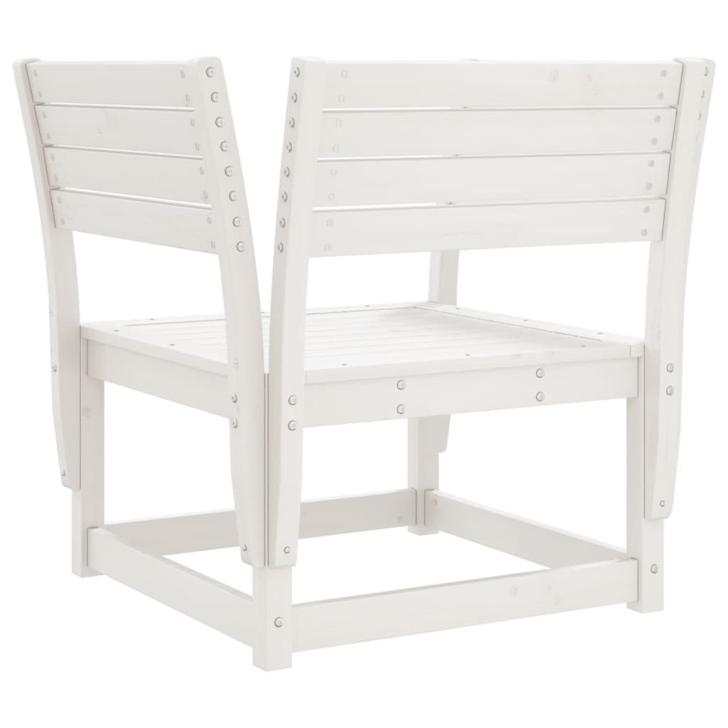 vidaXL Garden Chair | White | Solid pine wood | Standard | Durable