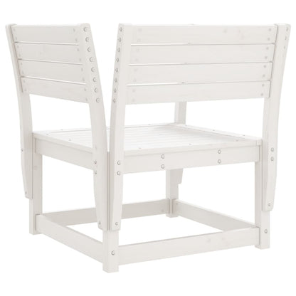 vidaXL Garden Chair | White | Solid pine wood | Standard | Durable