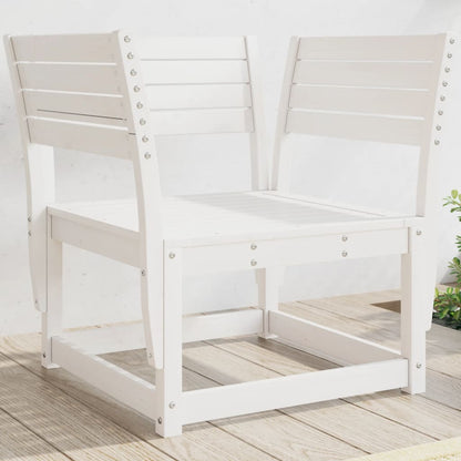 vidaXL Garden Chair | White | Solid pine wood | Standard | Durable