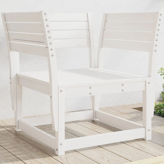 vidaXL Garden Chair | White | Solid pine wood | Standard | Durable