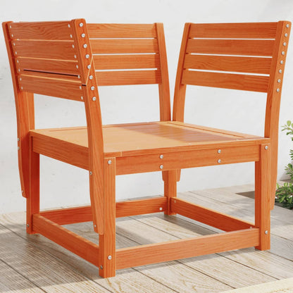 vidaXL Garden Chair | Wax brown | Solid pine wood | Standard | Modular