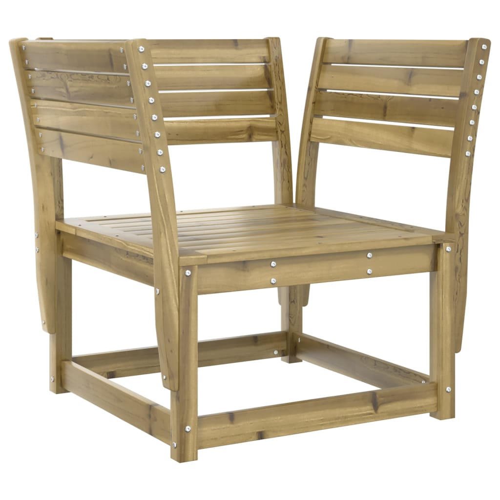 vidaXL Garden Chair | Natural Wood | Vacuum Pressure Impregnated Pinewood