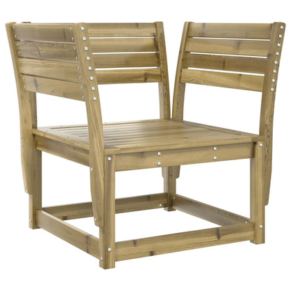 vidaXL Garden Chair | Natural Wood | Vacuum Pressure Impregnated Pinewood