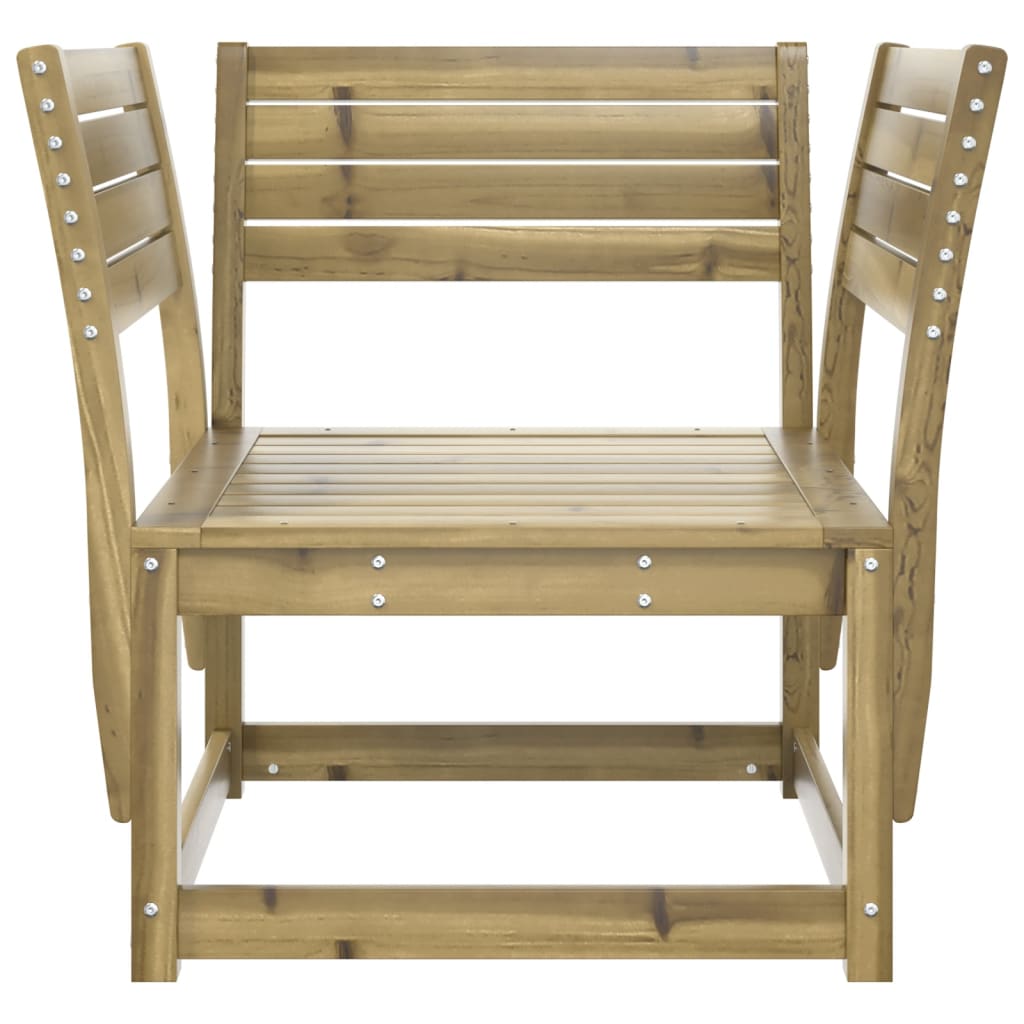 vidaXL Garden Chair | Natural Wood | Vacuum Pressure Impregnated Pinewood