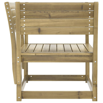 vidaXL Garden Chair | Natural Wood | Vacuum Pressure Impregnated Pinewood