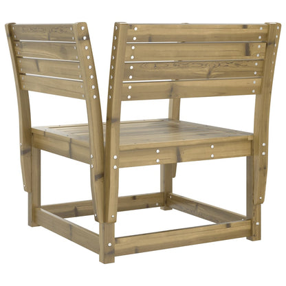 vidaXL Garden Chair | Natural Wood | Vacuum Pressure Impregnated Pinewood