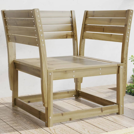vidaXL Garden Chair | Natural Wood | Vacuum Pressure Impregnated Pinewood