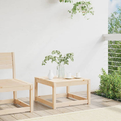 vidaXL Garden Footstool | Natural Wood | Solid Pine Wood | Medium | Modular