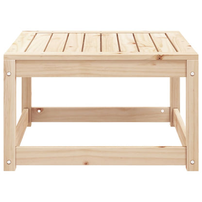 vidaXL Garden Footstool | Natural Wood | Solid Pine Wood | Medium | Modular