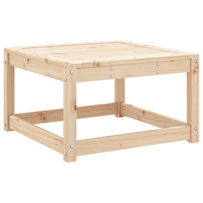vidaXL Garden Footstool | Natural Wood | Solid Pine Wood | Medium | Modular