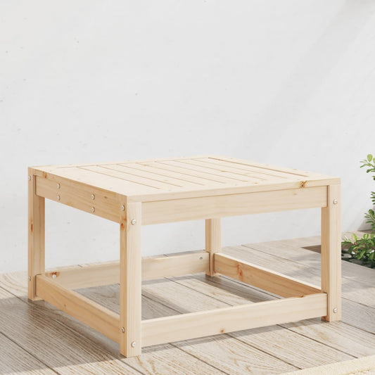 vidaXL Garden Footstool | Natural Wood | Solid Pine Wood | Medium | Modular