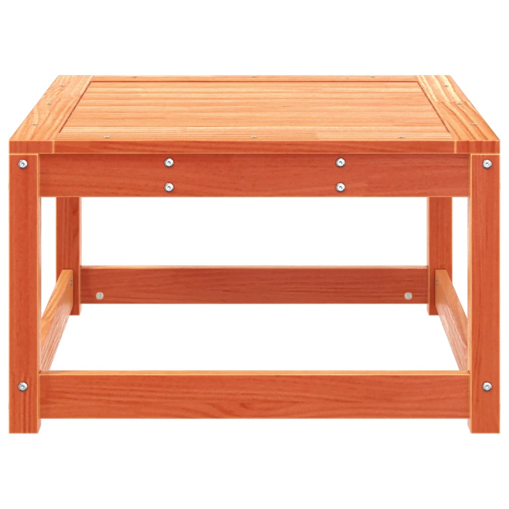 vidaXL Garden Footstool | Wax Brown | Solid Pine Wood | Medium | Modular