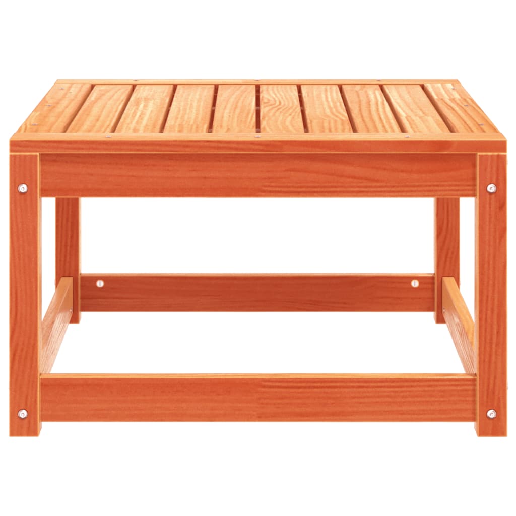 vidaXL Garden Footstool | Wax Brown | Solid Pine Wood | Medium | Modular