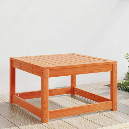vidaXL Garden Footstool | Wax Brown | Solid Pine Wood | Medium | Modular