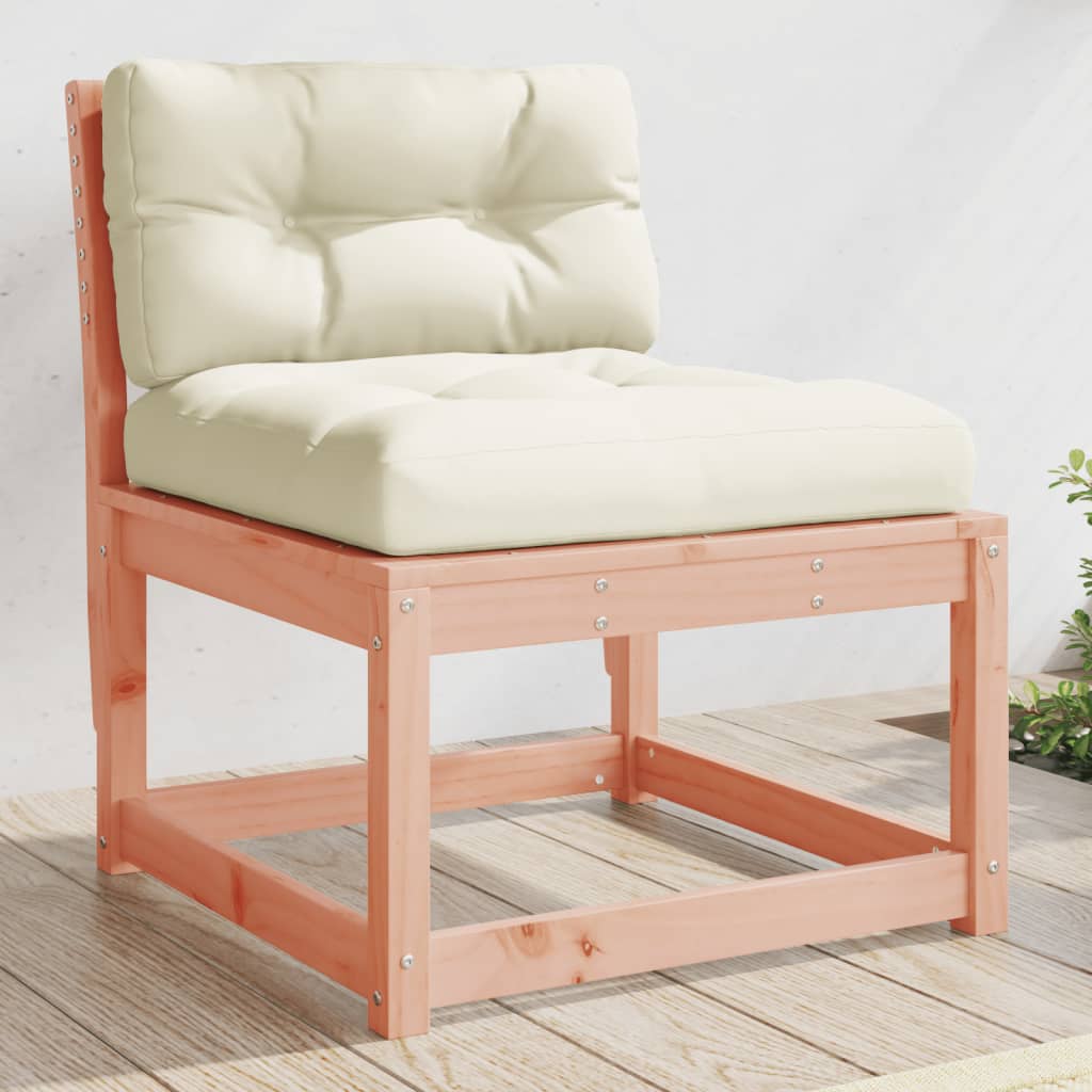 vidaXL Garden Sofa | Cream White | Solid Douglas wood, Polyester | Medium