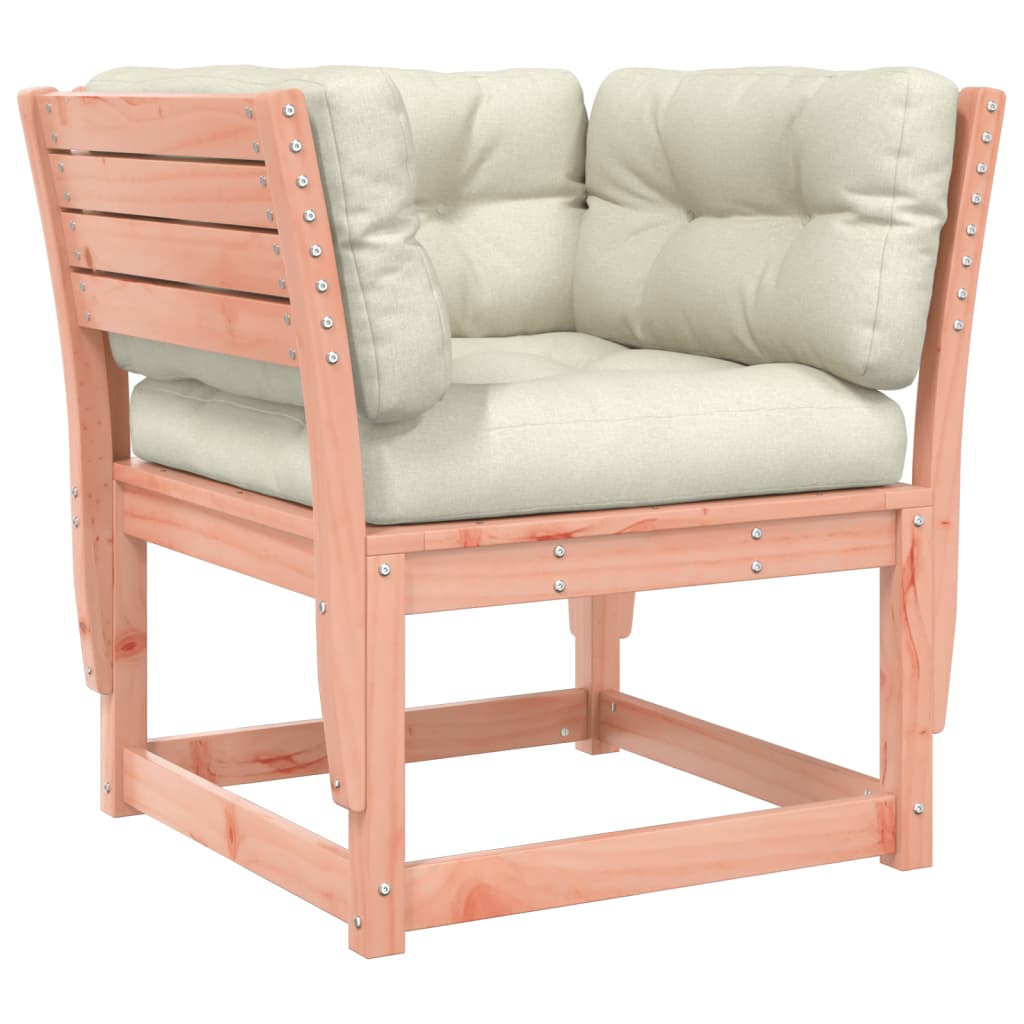 vidaXL Garden Sofa | Cream white, Natural wood