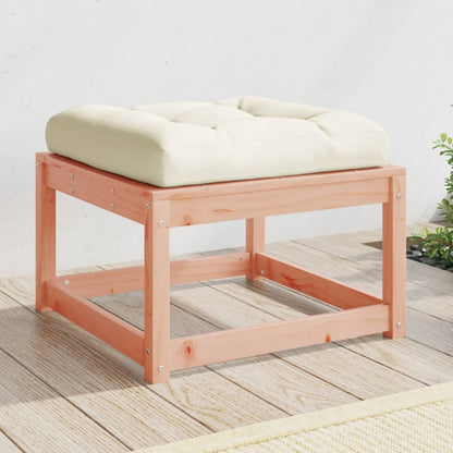 vidaXL Garden Footstool | Cream white | Solid douglas wood | Medium | Modular