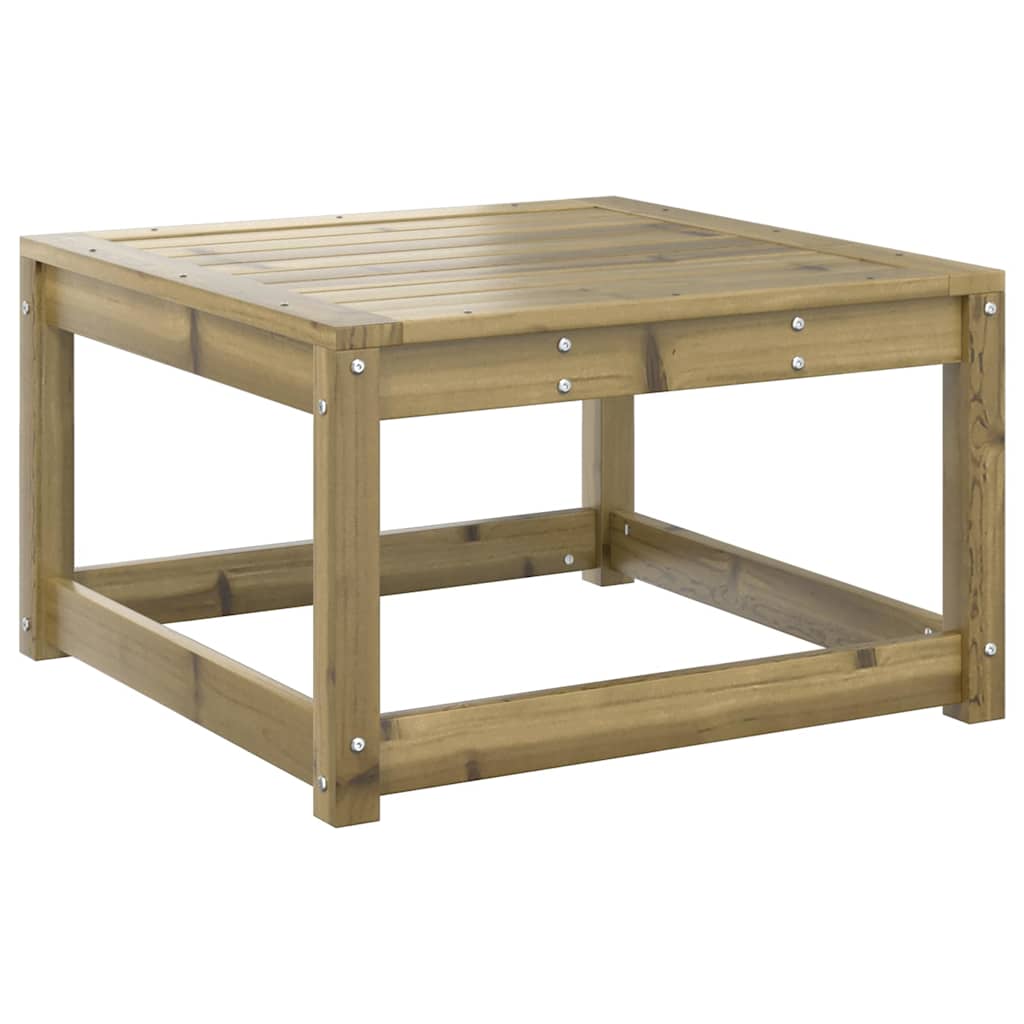 vidaXL Garden Footstool | Grey, Natural Wood