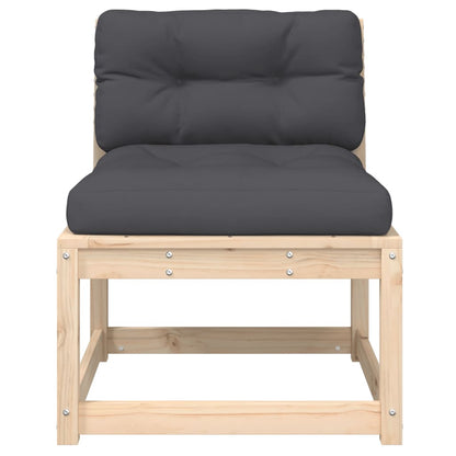 vidaXL Garden Sofa | Set of 2 | Anthracite | Solid Pine Wood | Medium | Modular