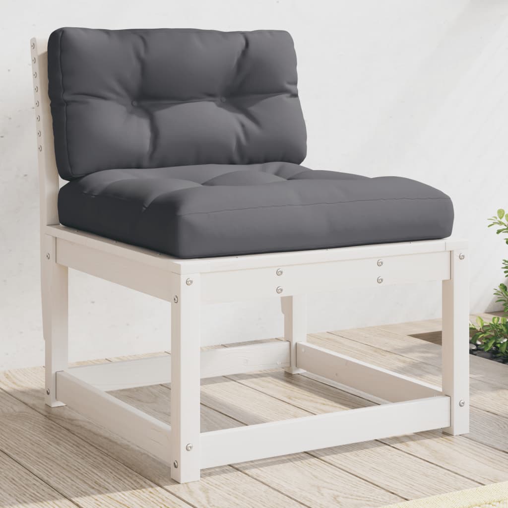 vidaXL Garden Sofa | Set of 2 | White and Anthracite