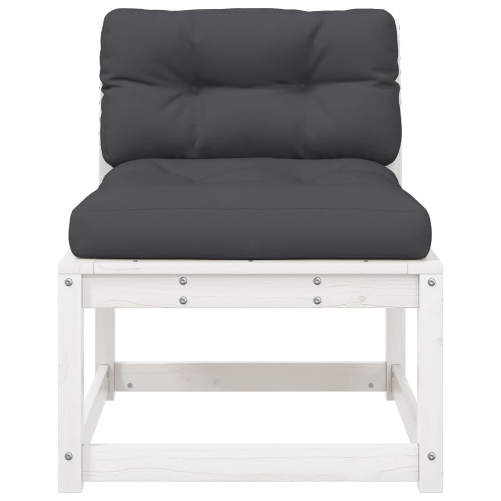 vidaXL Garden Sofa | Set of 2 | White and Anthracite