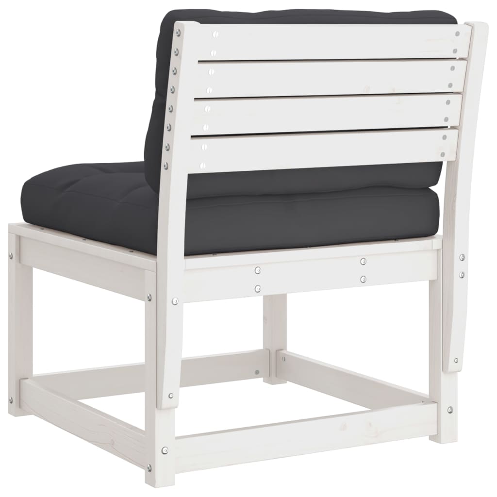vidaXL Garden Sofa | Set of 2 | White and Anthracite