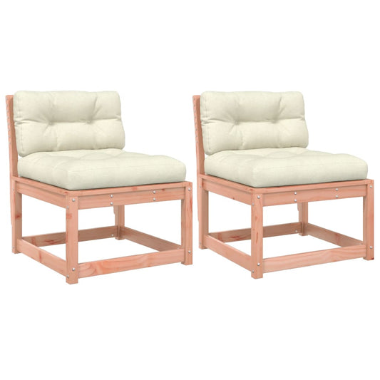 vidaXL Garden Sofa | Set of 2 | Cream white | Solid Douglas wood, Polyester