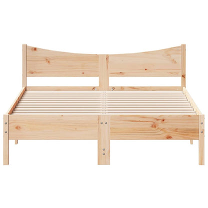 vidaXL Bed Frame without Mattress 135x190 cm Double Solid Wood Pine