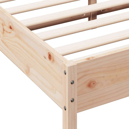 vidaXL Bed Frame without Mattress 135x190 cm Double Solid Wood Pine