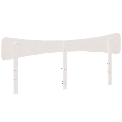 vidaXL Headboard White 200 cm Solid Wood Pine