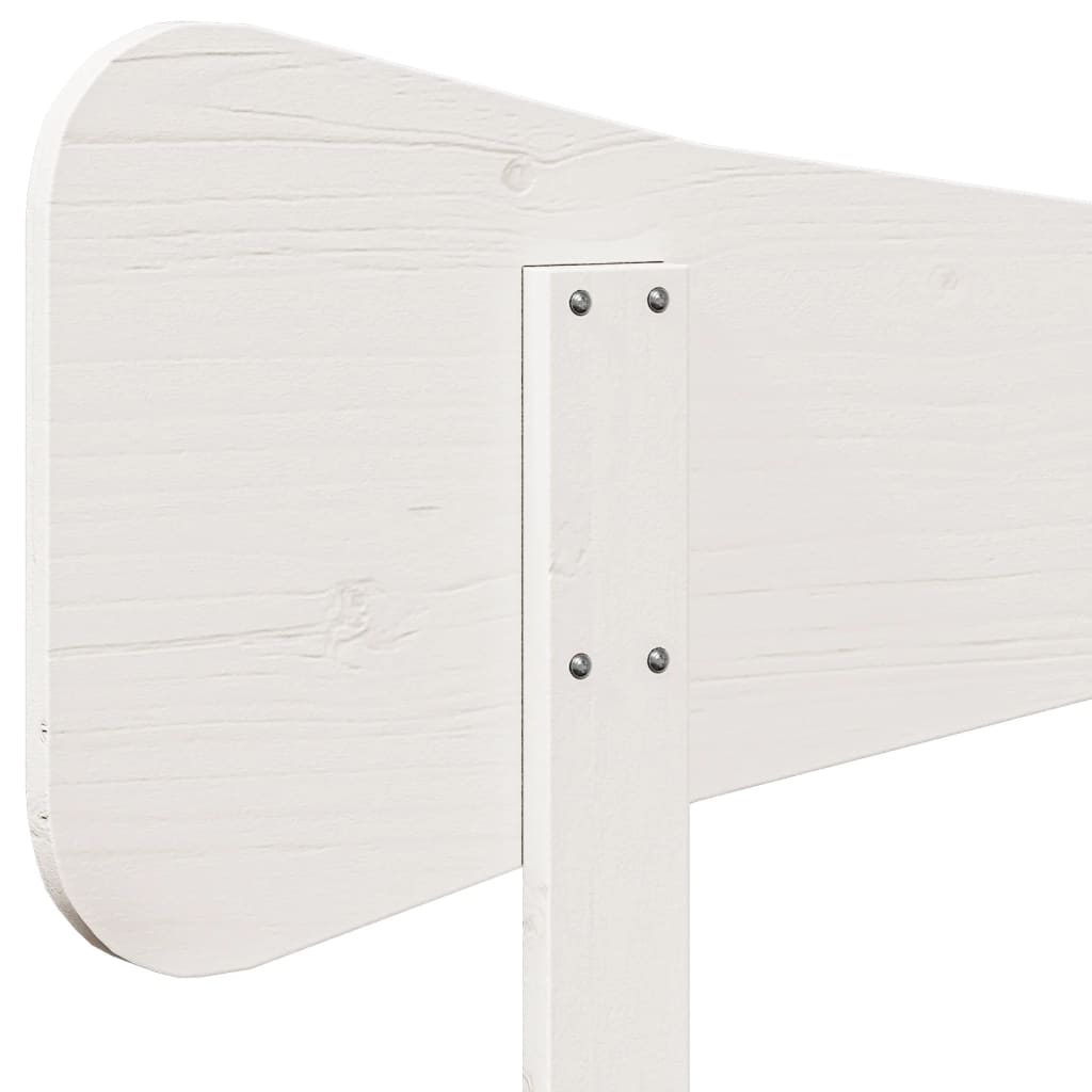 vidaXL Headboard White 200 cm Solid Wood Pine