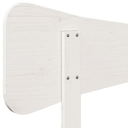 vidaXL Headboard White 200 cm Solid Wood Pine