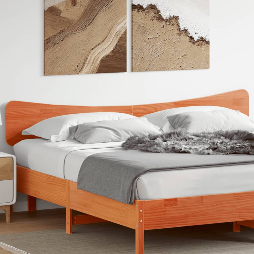 vidaXL Headboard Wax Brown 200 cm Solid Wood Pine