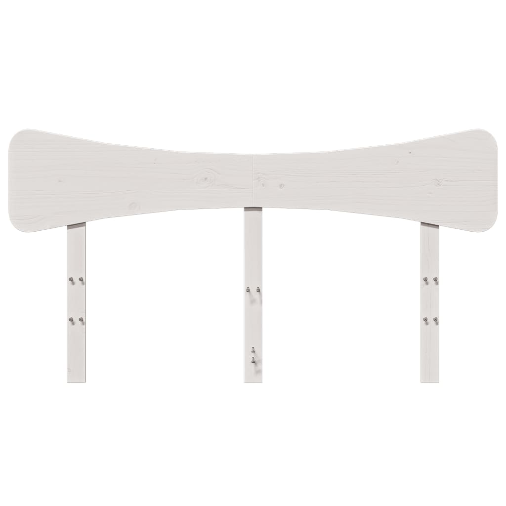 vidaXL Headboard White 160 cm Solid Wood Pine