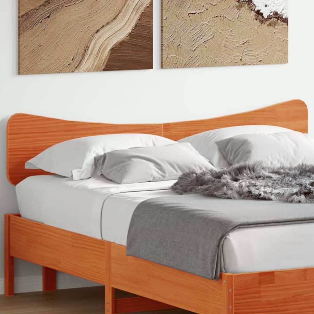 vidaXL Headboard Wax Brown 160 cm Solid Wood Pine