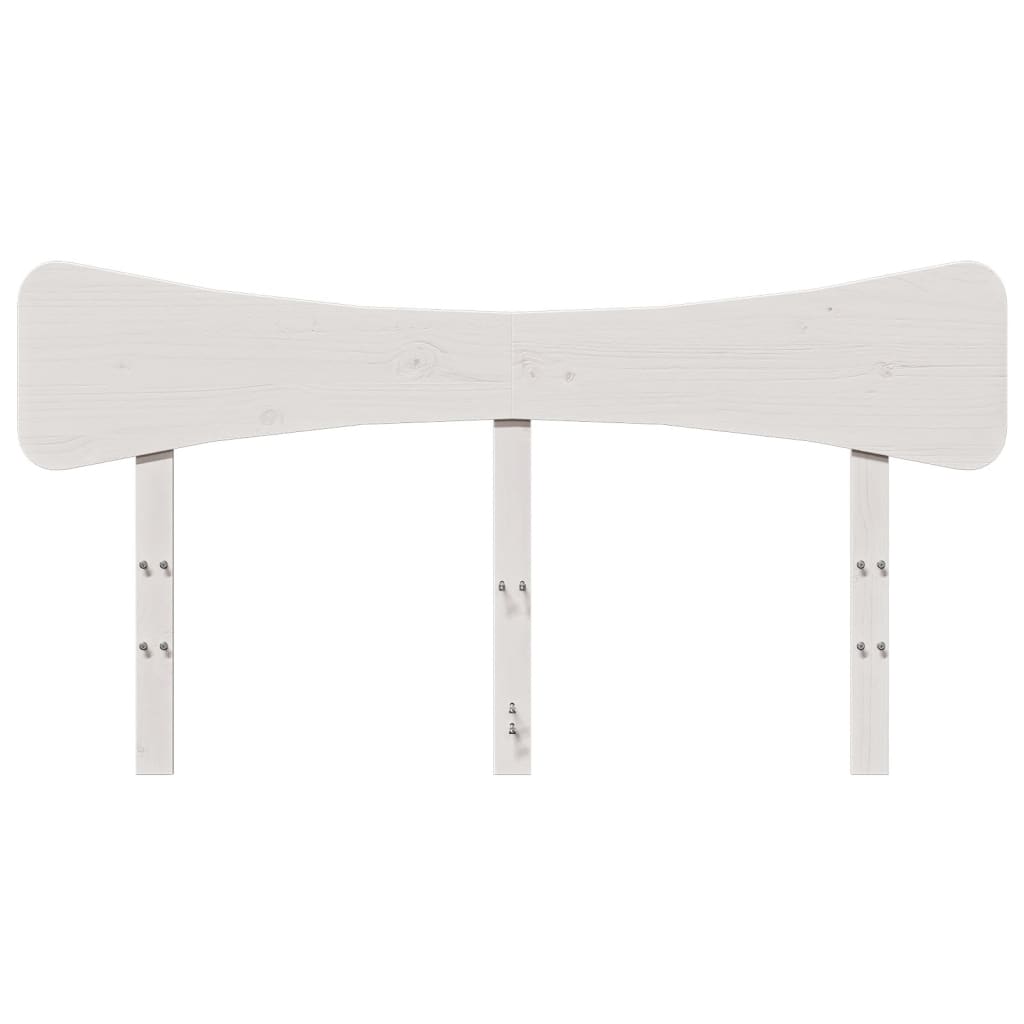 vidaXL Headboard White 150 cm Solid Wood Pine