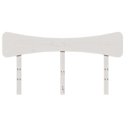 vidaXL Headboard White 150 cm Solid Wood Pine