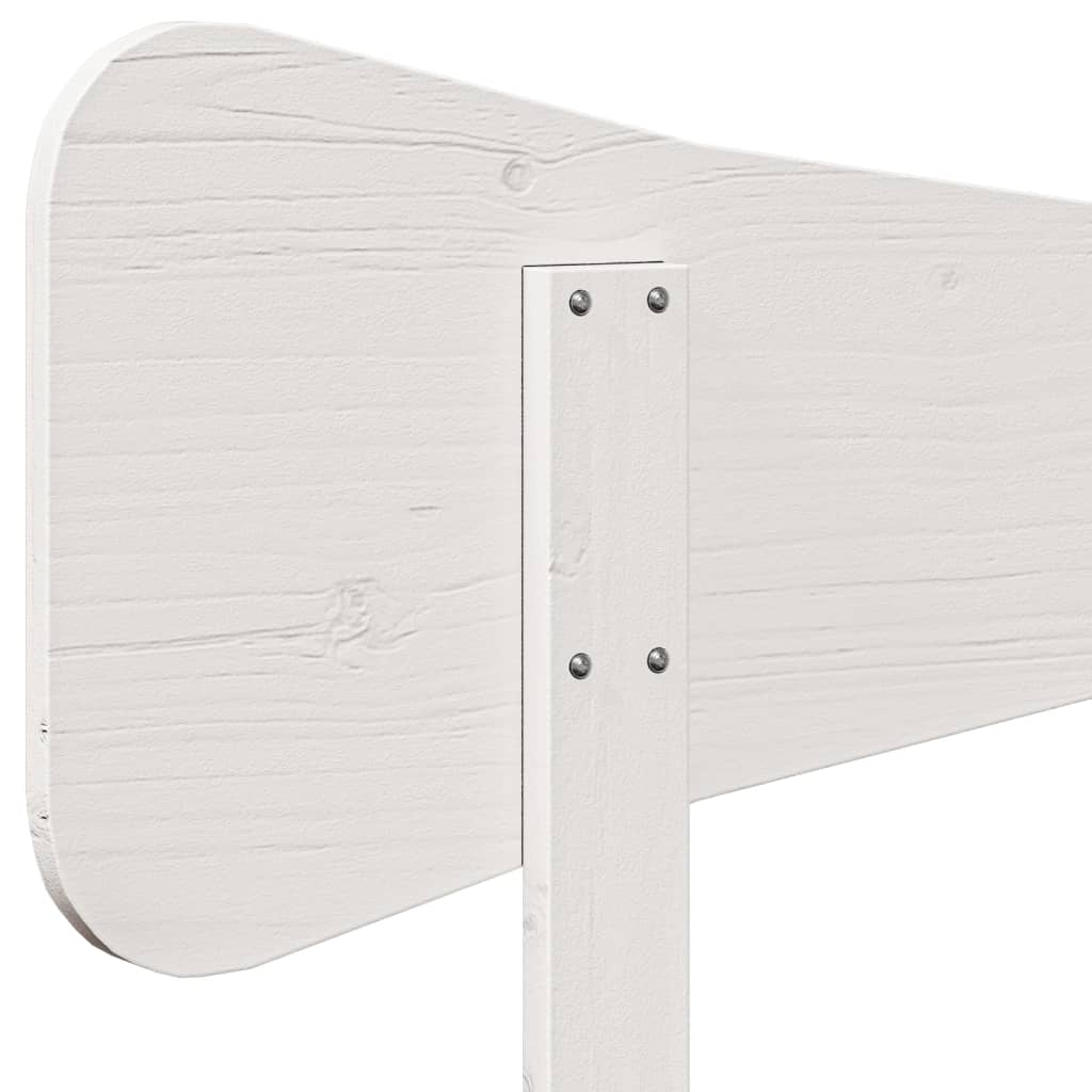vidaXL Headboard White 150 cm Solid Wood Pine