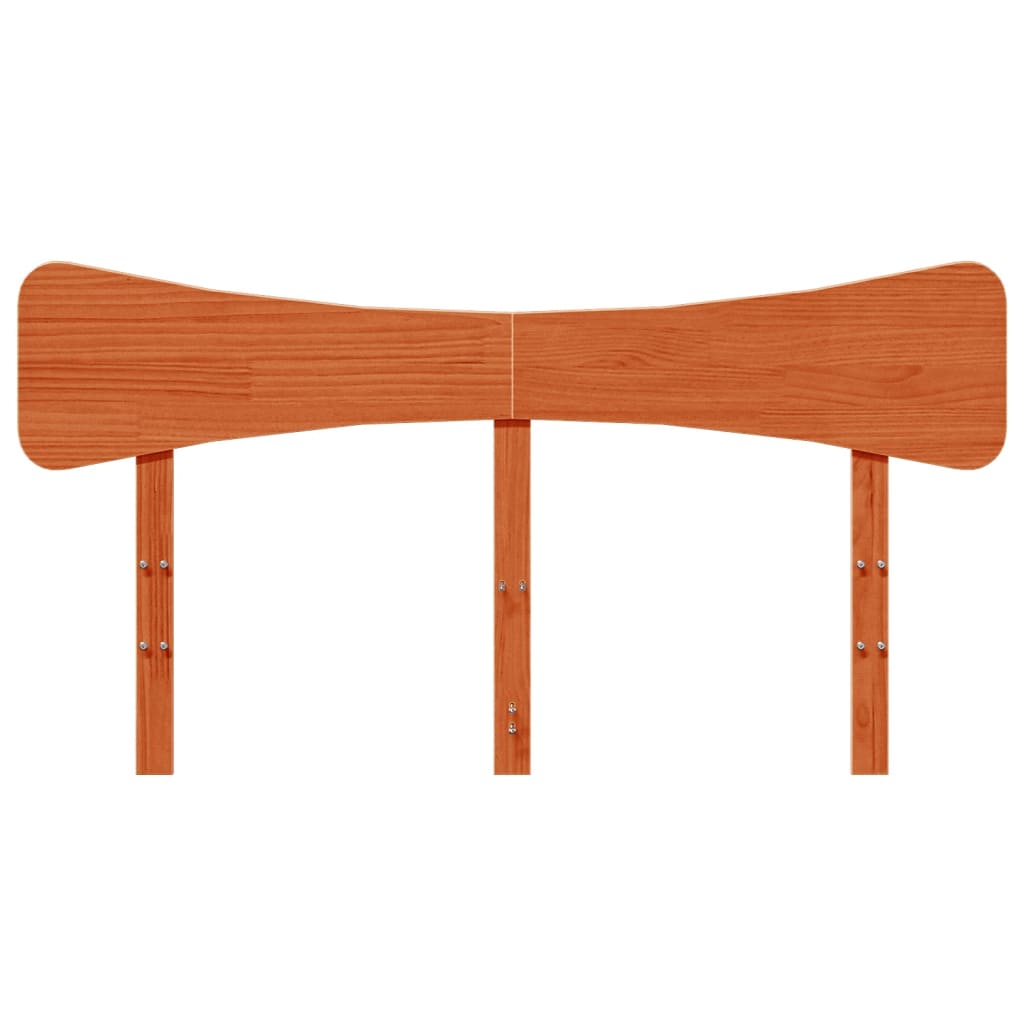 vidaXL Headboard Wax Brown 150 cm Solid Wood Pine