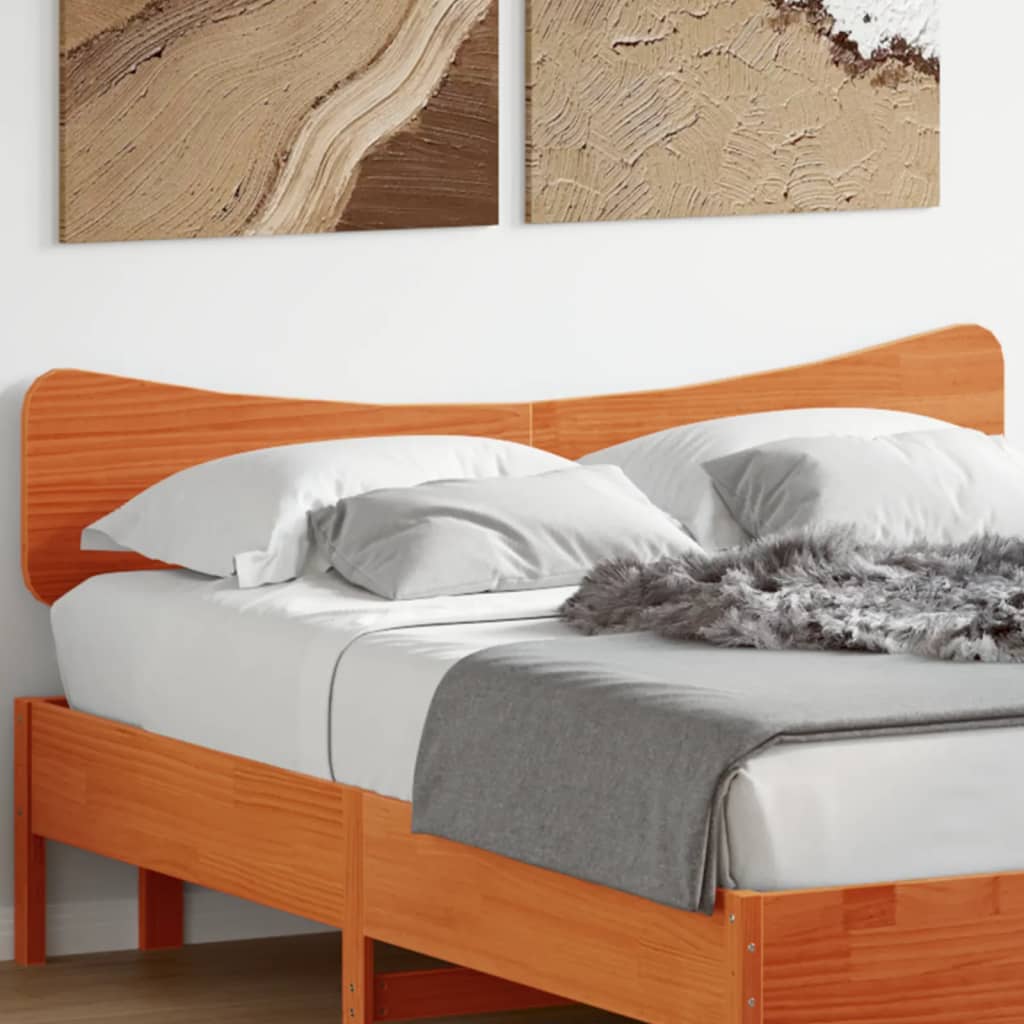 vidaXL Headboard Wax Brown 150 cm Solid Wood Pine