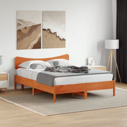 vidaXL Headboard Wax Brown 140 cm Solid Wood Pine