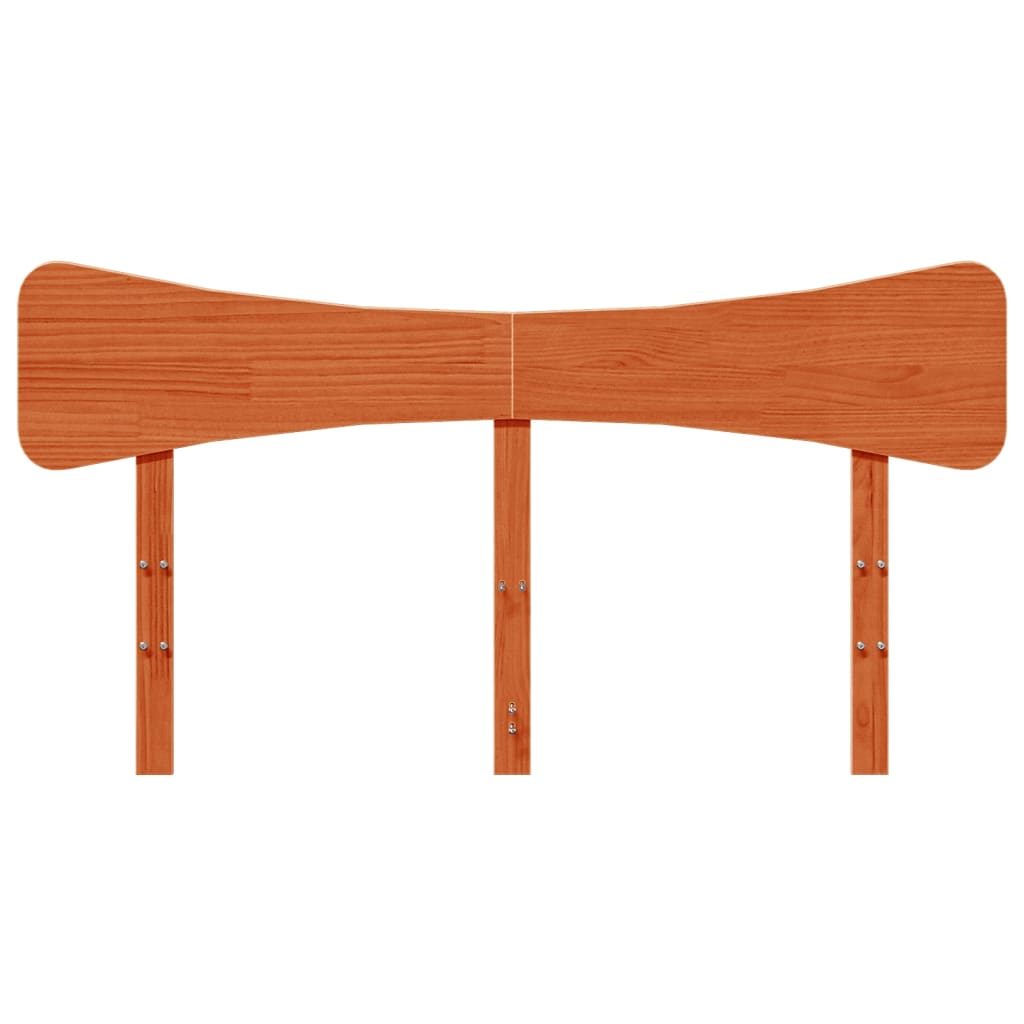 vidaXL Headboard Wax Brown 140 cm Solid Wood Pine