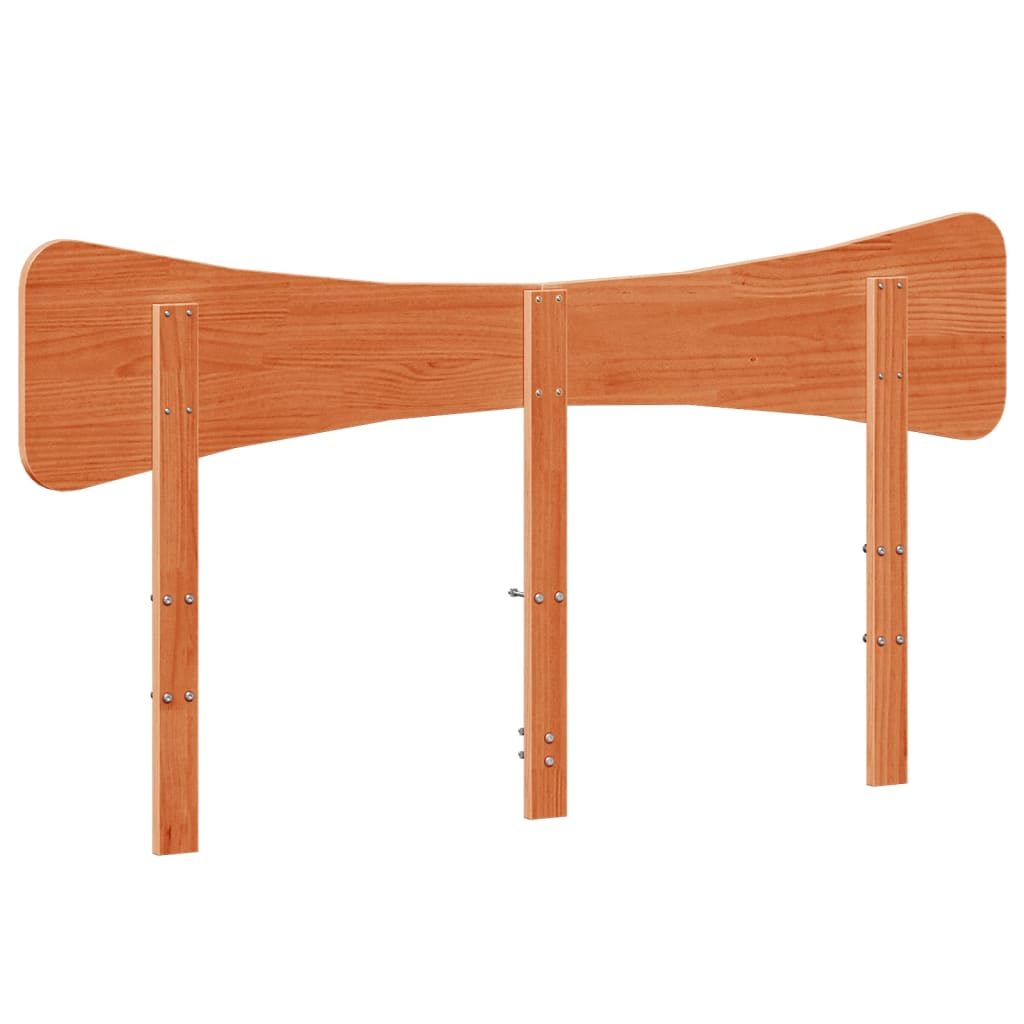 vidaXL Headboard Wax Brown 140 cm Solid Wood Pine