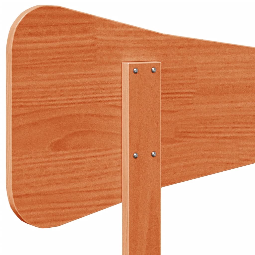 vidaXL Headboard Wax Brown 140 cm Solid Wood Pine