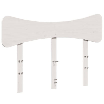vidaXL Headboard White 135 cm Solid Wood Pine